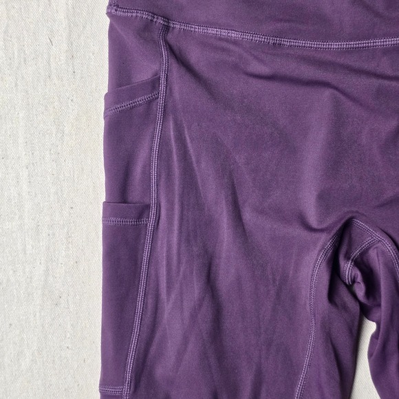 Halara Softlyzero M 7/8 Crossover Pocket Leggings Pockets Lilac Yoga Dance - Picture 9 of 12